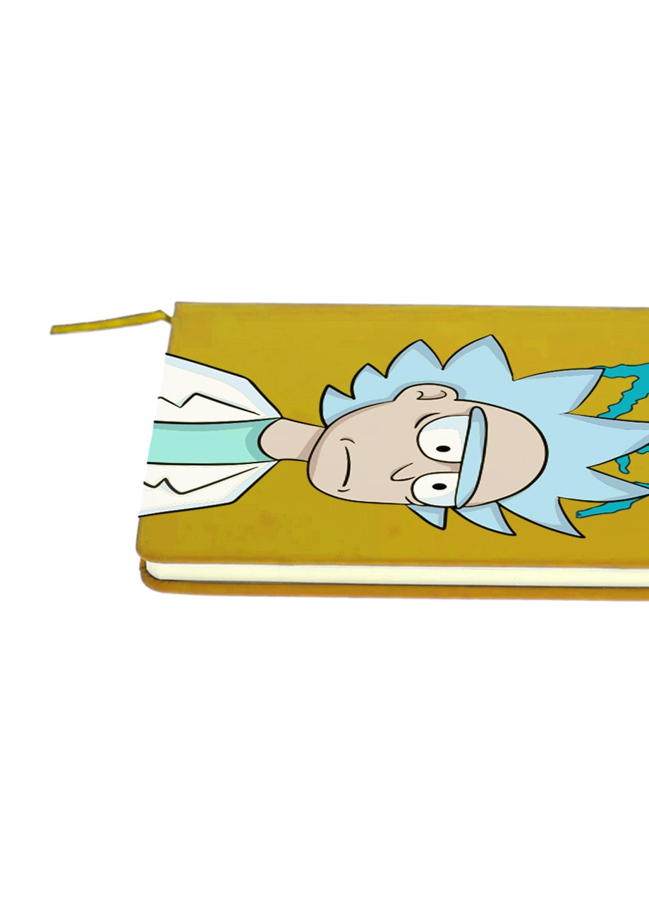 Блокнот А5 Рік Санчез Рік та Морті (Rick Sanchez Rick and Morty) Жовтий (92228-2929-SY) MobiPrint (257324271)
