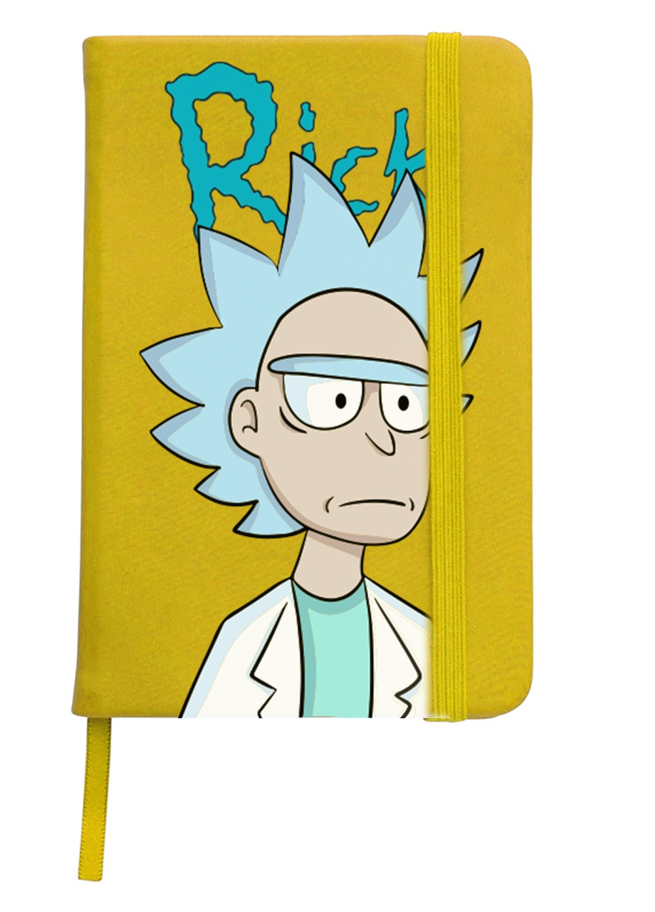 Блокнот А5 Рік Санчез Рік та Морті (Rick Sanchez Rick and Morty) Жовтий (92228-2929-SY) MobiPrint (257324271)