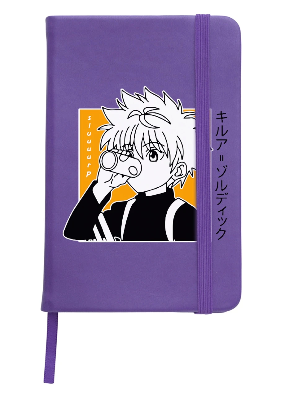 Блокнот А5 Кіллуа Золдік (Killua Zoldyck Hunter X Hunter) Фіолетовий (92228-3341-PU) MobiPrint (257324799)