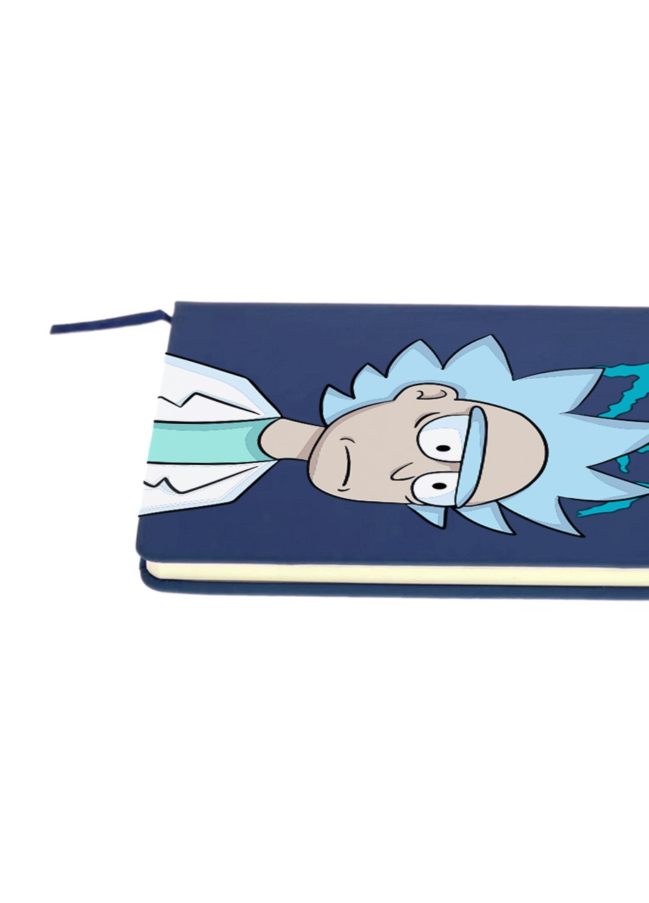 Блокнот А5 Рік Санчез Рік та Морті (Rick Sanchez Rick and Morty) Темно-синій (92228-2929-NB) MobiPrint (257328034)