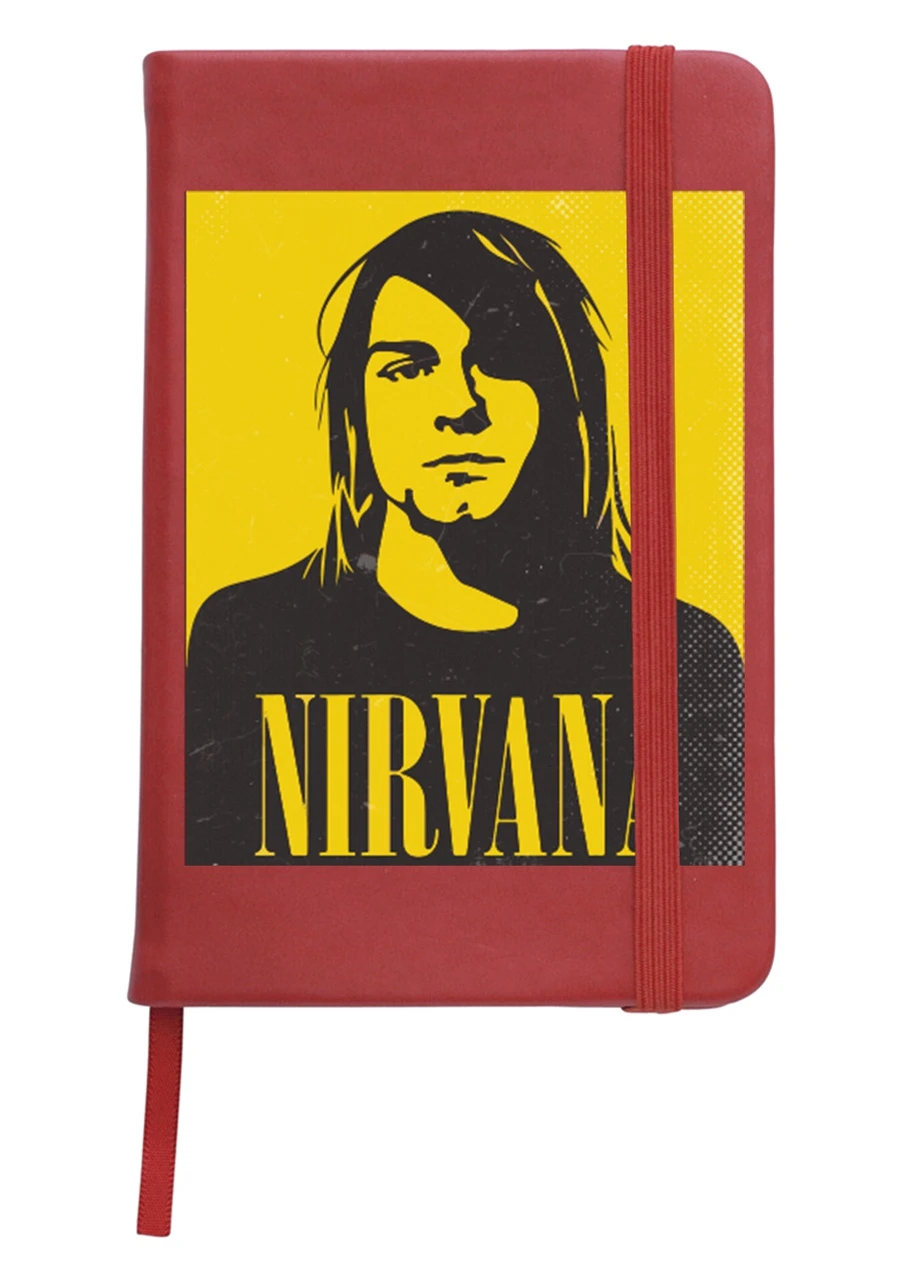 Блокнот А5 Курт Кобейн Нірвана (Kurt Cobain Nirvana) Червоний (92228-2970-RD) MobiPrint (257328976)