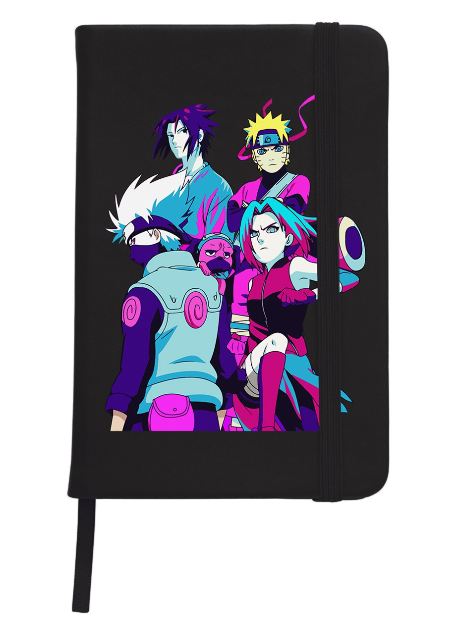 Блокнот А5 Наруто (Naruto) Черный (92228-3335-BK) MobiPrint (257324471)