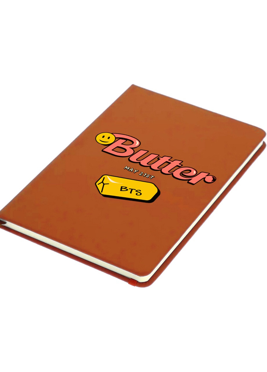 Блокнот А5 Butter БТС (BTS) Помаранчевий (92228-3257-OG) MobiPrint (257321939)