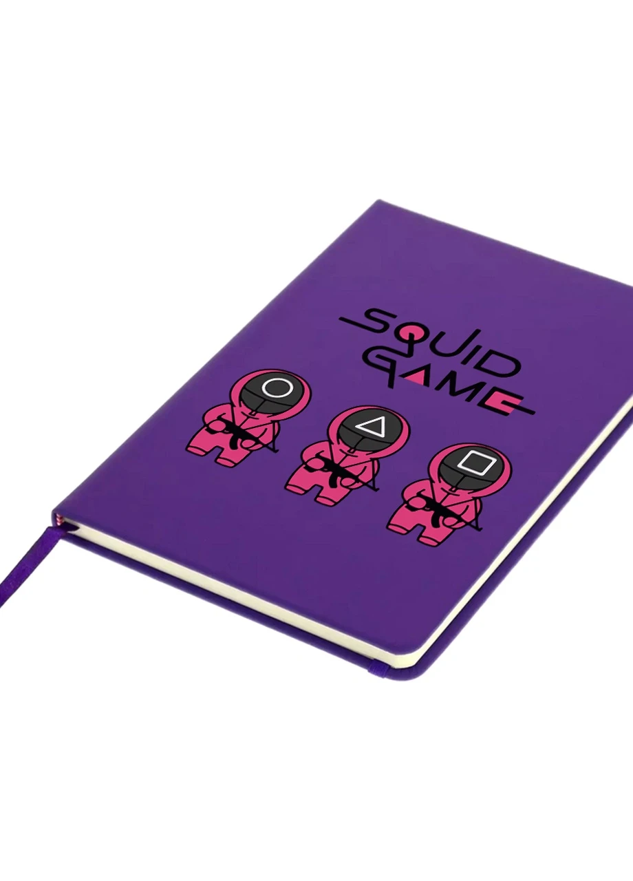 Блокнот А5 Игра в кальмара (Squid Game) Фиолетовый (92228-3376-PU) MobiPrint (257326323)
