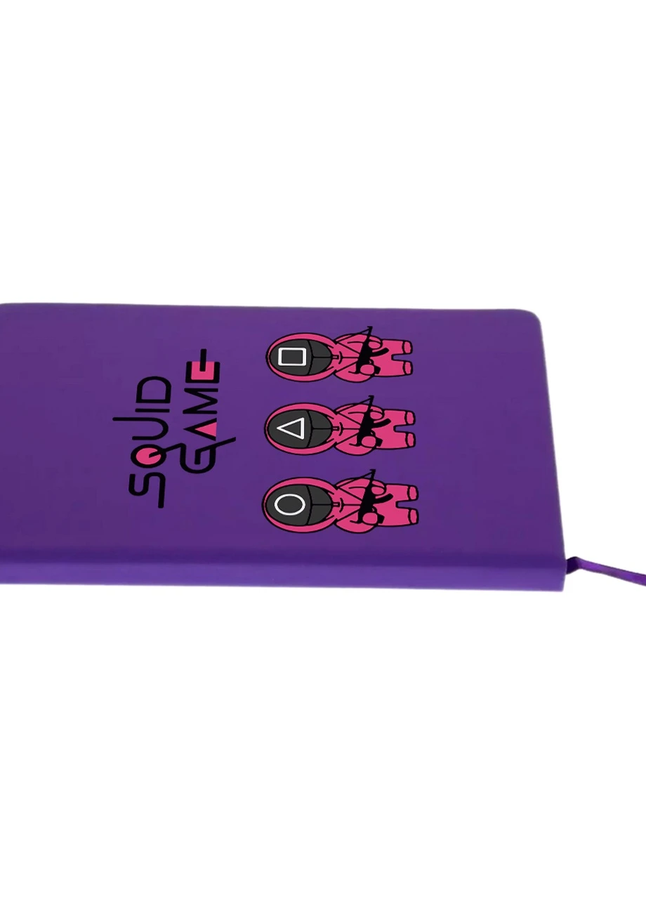 Блокнот А5 Игра в кальмара (Squid Game) Фиолетовый (92228-3376-PU) MobiPrint (257326323)