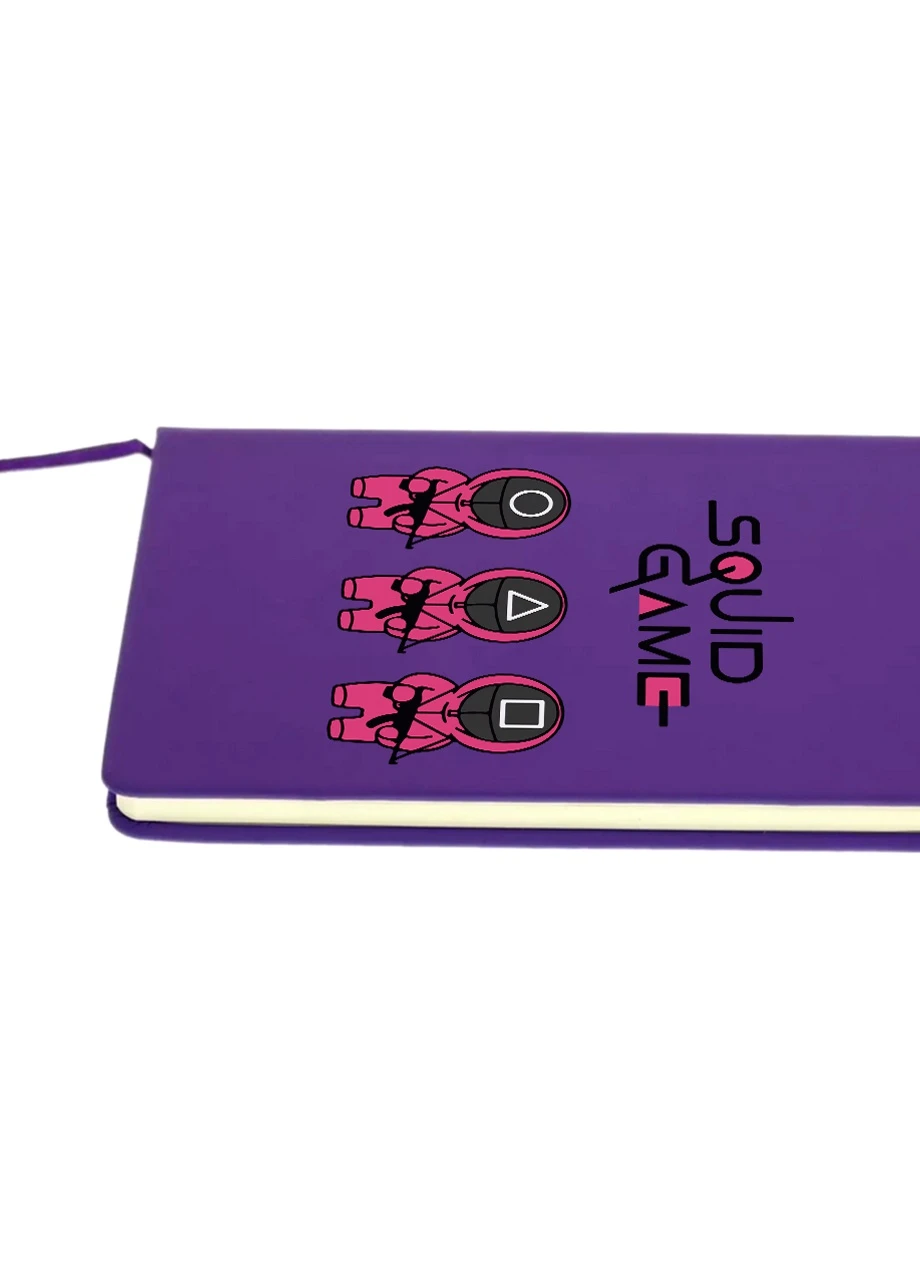Блокнот А5 Игра в кальмара (Squid Game) Фиолетовый (92228-3376-PU) MobiPrint (257326323)