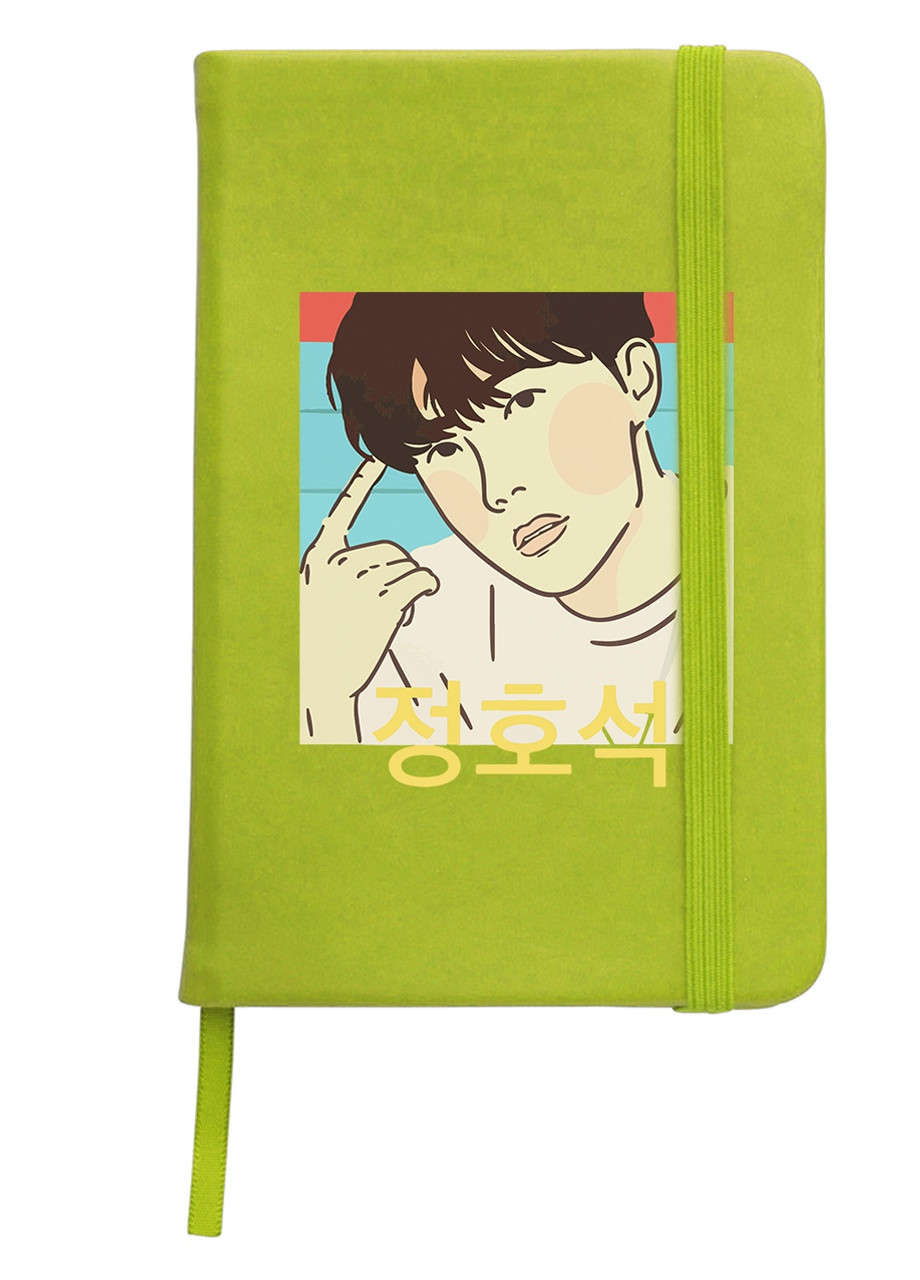 Блокнот А5 Чон Хосок БТС (Jung Ho-seok BTS) Салатовий (92228-3258-LM) MobiPrint (257323063)