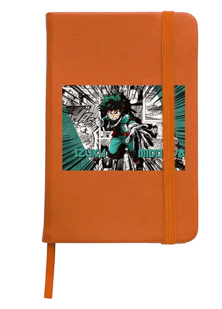 Блокнот А5 Изуку Мидория, Моя геройская академия (Midoriya Izuku, My Hero Academia) Оранжевый (92228-3073-OG) MobiPrint (257322214)