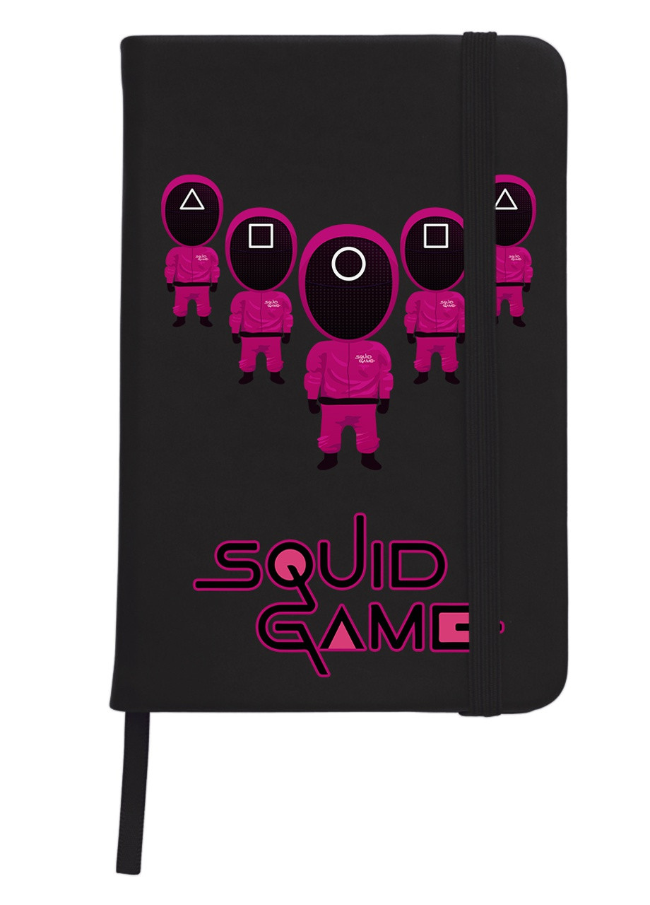 Блокнот А5 Солдаты Игра в кальмара (Squid Game) Черный (92228-3357-BK) MobiPrint (257323071)