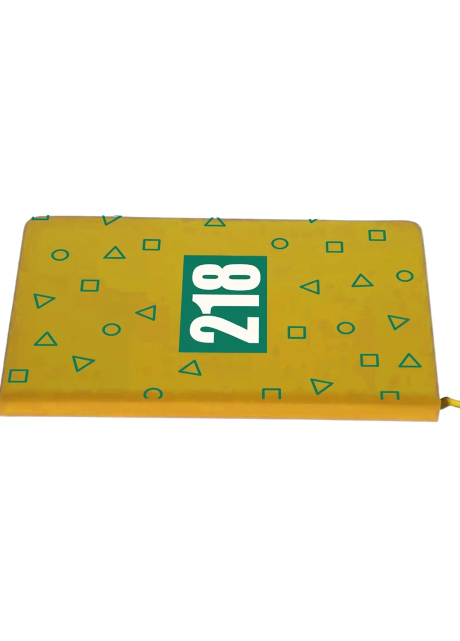 Блокнот А5 Номер 218 Парк Игра в кальмара (Squid Game) Желтый (92228-3354-SY) MobiPrint (257329161)