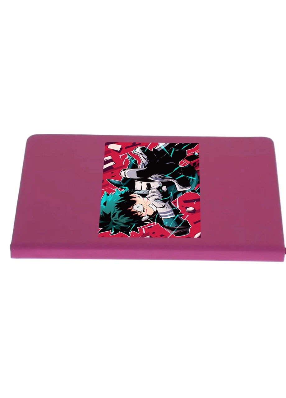 Блокнот А5 Изуку Мидория, Моя геройская академия (Midoriya Izuku, My Hero Academia) Малиновый (92228-3074-FU) MobiPrint (257327584)