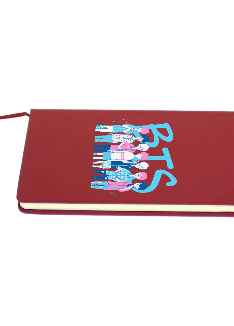 Блокнот А5 БТС (BTS) Красный (92228-3265-RD) MobiPrint (257321957)