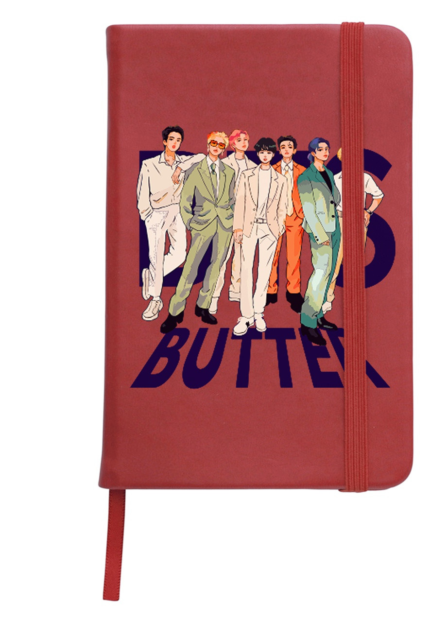 Блокнот А5 БТС (BTS) Червоний (92228-3271-RD) MobiPrint (257327546)