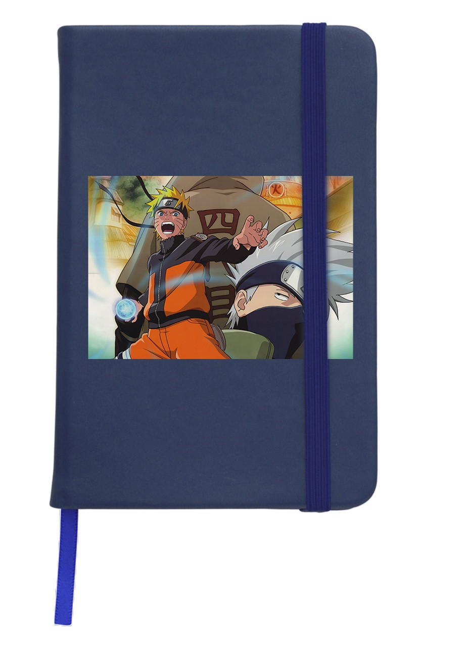 Блокнот А5 Наруто (Naruto) Темно-синій (92228-3083-NB) MobiPrint (257324171)
