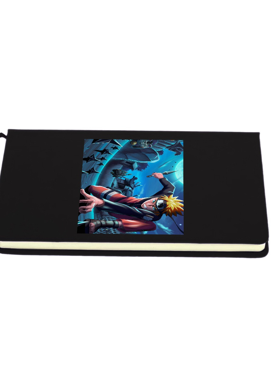 Блокнот А5 Наруто Узумакі (Naruto Uzumaki) Чорний (92228-3113-BK) MobiPrint (257323595)