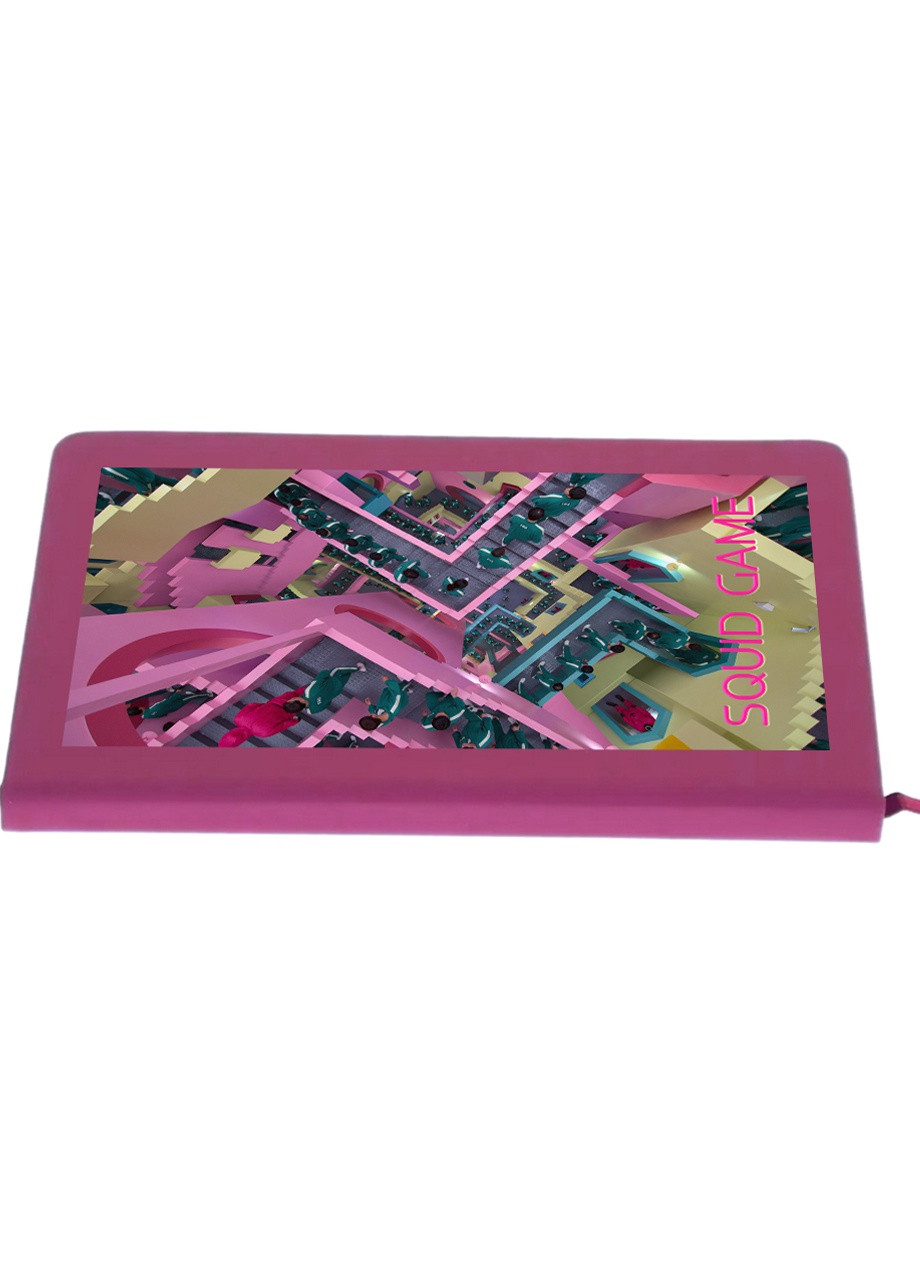 Блокнот А5 Игра в кальмара (Squid Game) Малиновый (92228-3363-FU) MobiPrint (257328798)