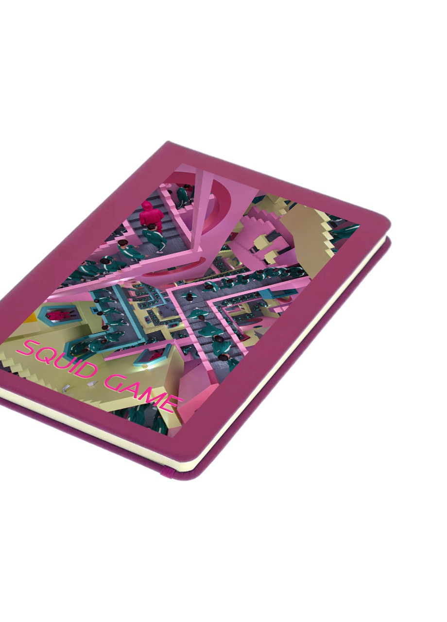 Блокнот А5 Игра в кальмара (Squid Game) Малиновый (92228-3363-FU) MobiPrint (257328798)