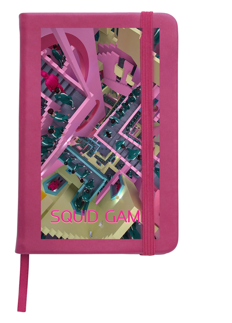 Блокнот А5 Игра в кальмара (Squid Game) Малиновый (92228-3363-FU) MobiPrint (257328798)