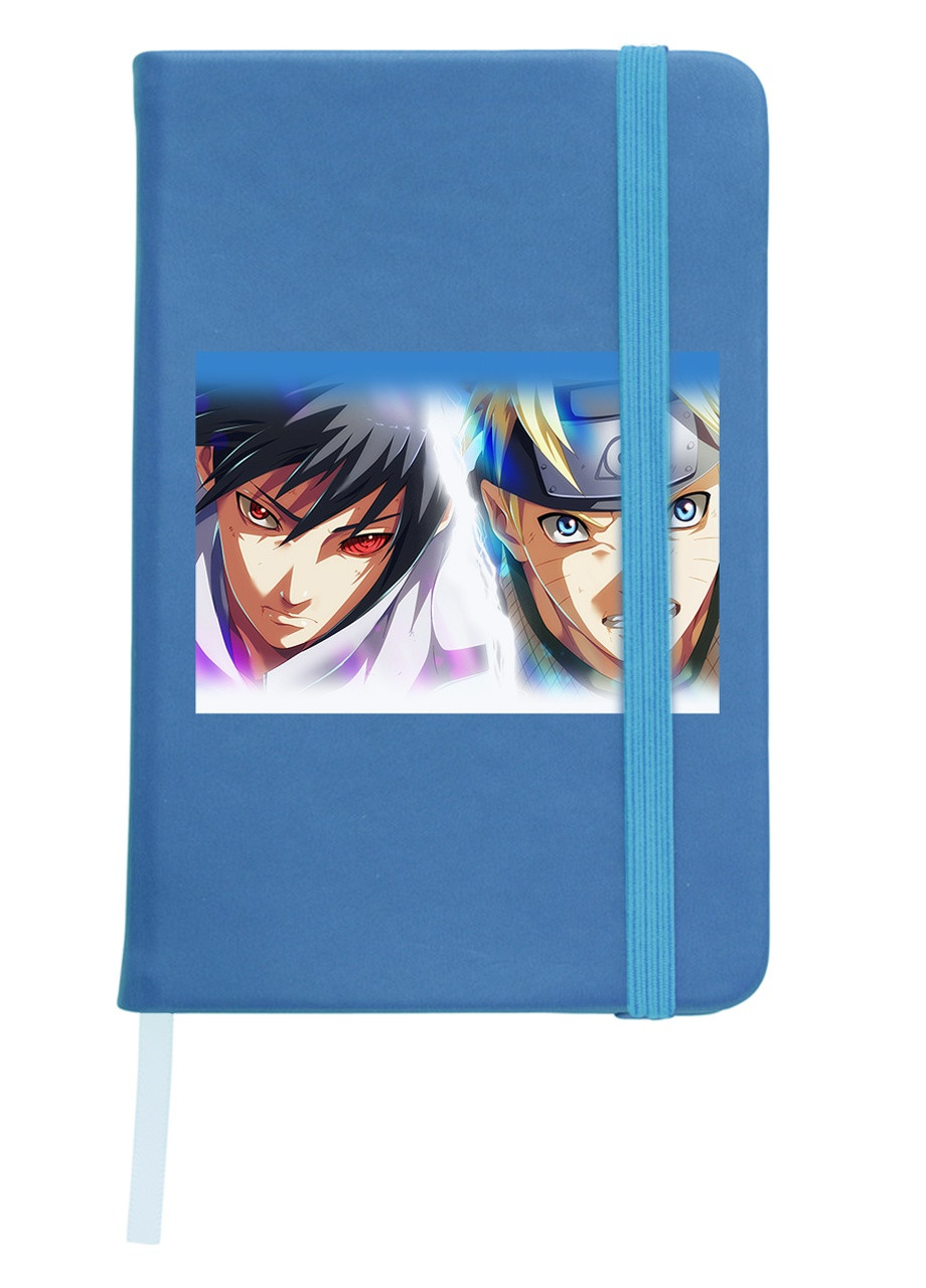Блокнот А5 Наруто (Naruto) Светло-голубой (92228-3086-SK) MobiPrint (257324811)