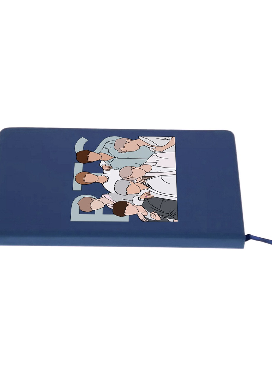 Блокнот А5 БТС (BTS) Темно-синій (92228-3272-NB) MobiPrint (257325156)