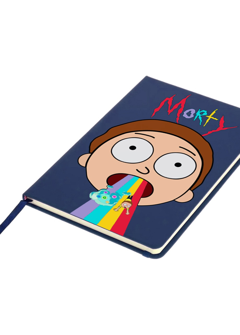Блокнот А5 Рік Санчез та Морті Сміт Рік та Морті (Rick and Morty) Темно-синій (92228-2946-NB) MobiPrint (257327198)