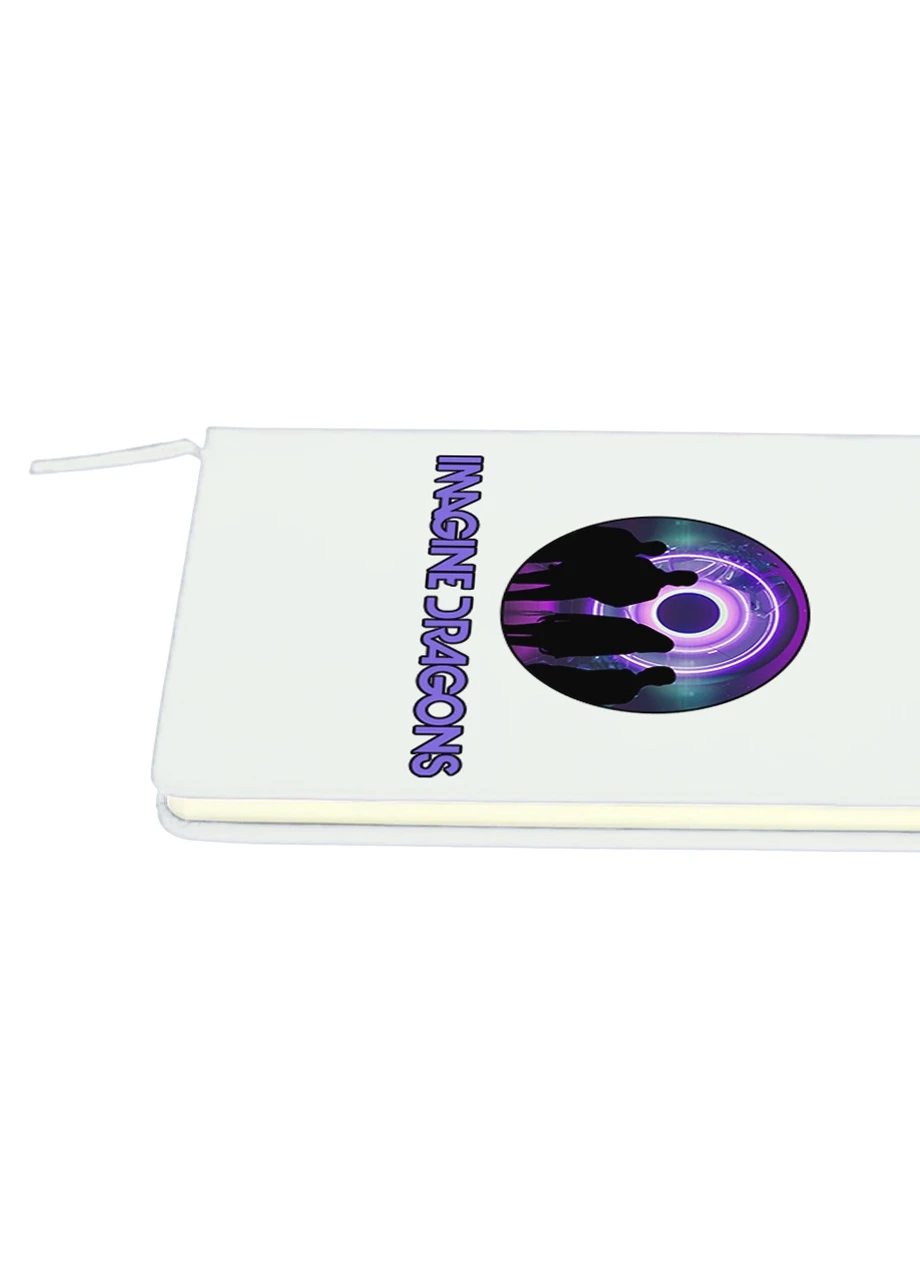 Блокнот А5 Имеджин Драгонс (Imagine Dragons) Белый (92228-2979-WT) MobiPrint (257326877)