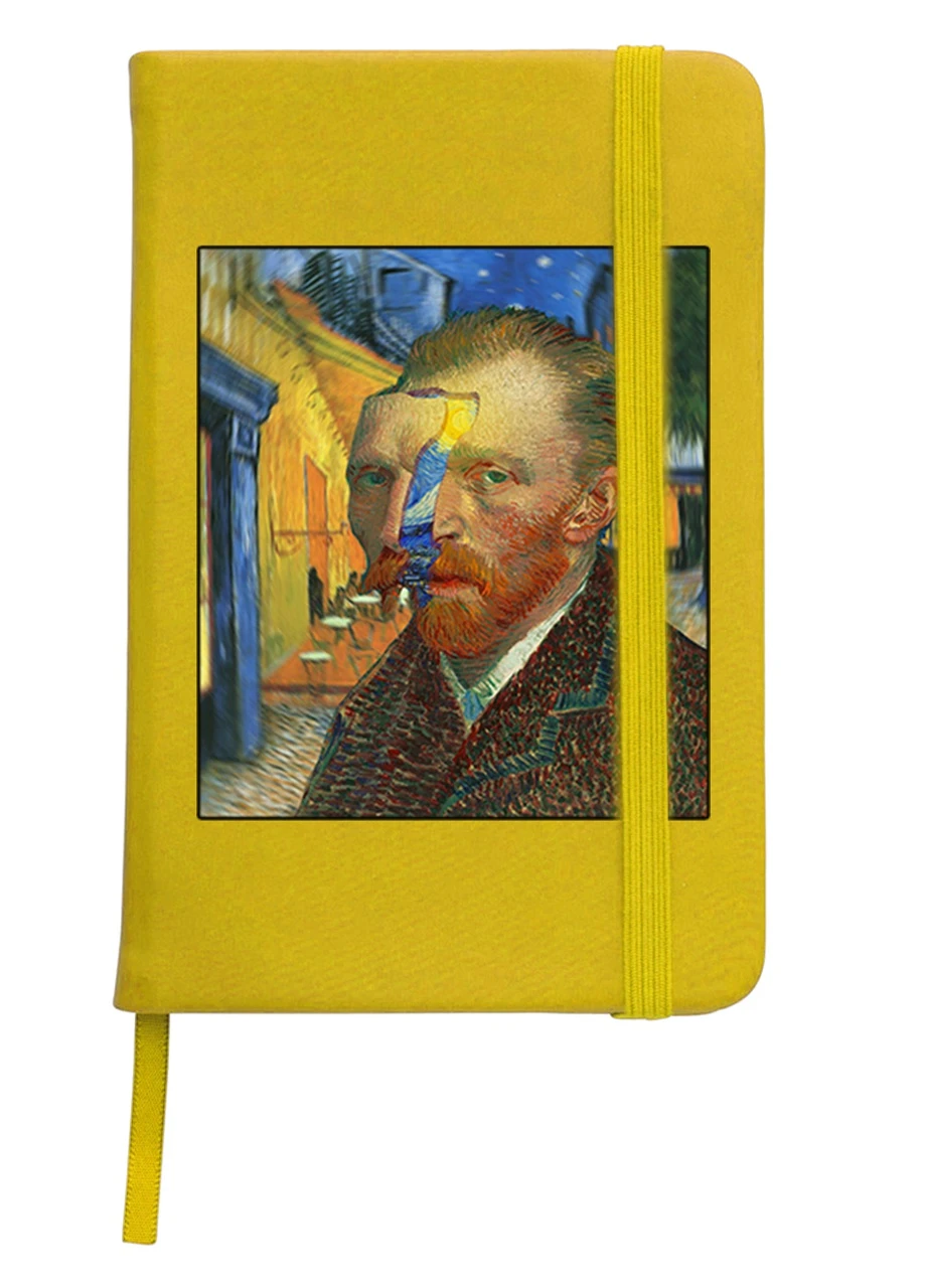 Блокнот А5 Вінсент Ван Гог (Vincent van Gogh) Жовтий (92228-2968-SY) MobiPrint (257327036)
