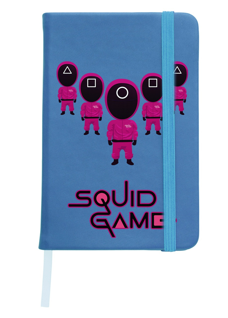 Блокнот А5 Солдаты Игра в кальмара (Squid Game) Светло-голубой (92228-3357-SK) MobiPrint (257329129)