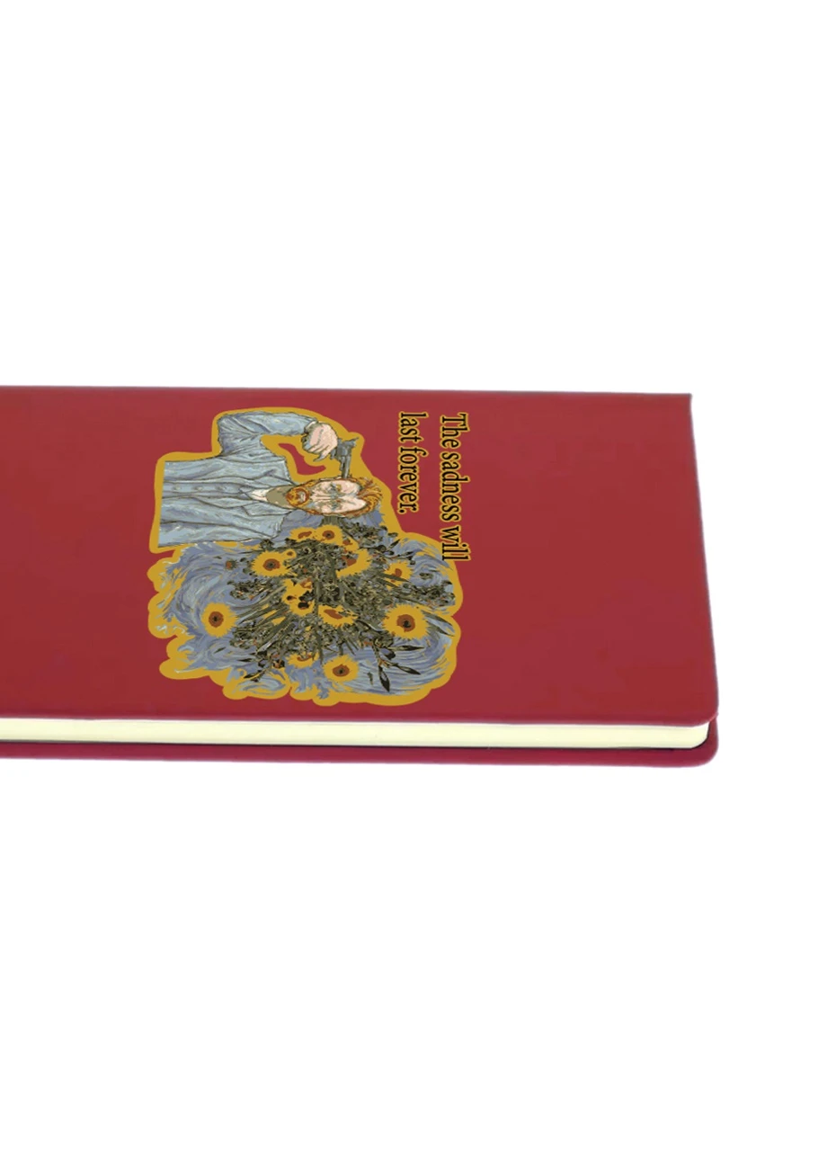 Блокнот А5 Винсент Ван Гог (Vincent van Gogh) Красный (92228-2955-RD) MobiPrint (257322480)