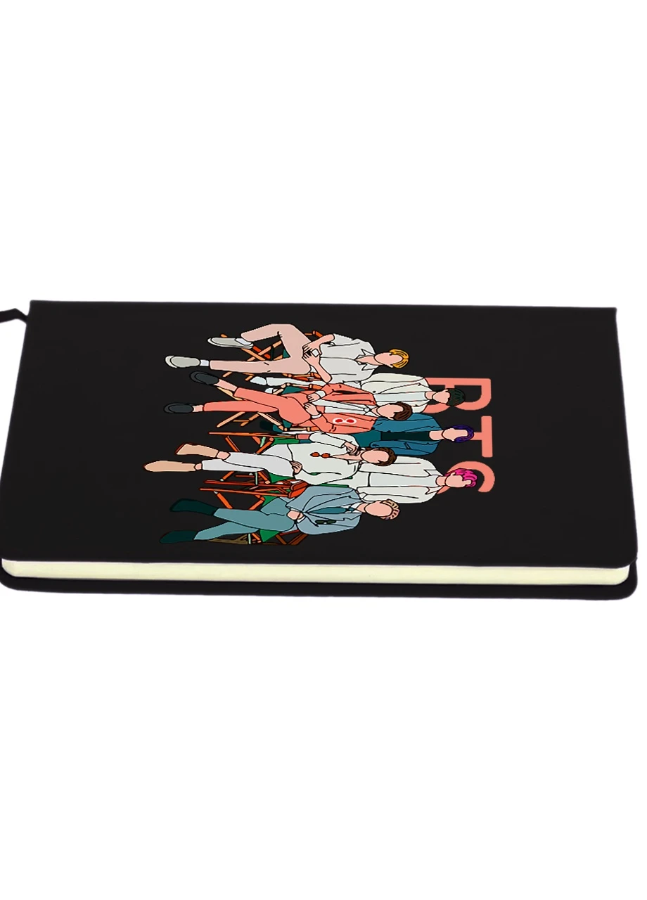 Блокнот А5 БТС (BTS) Чорний (92228-3264-BK) MobiPrint (257324864)