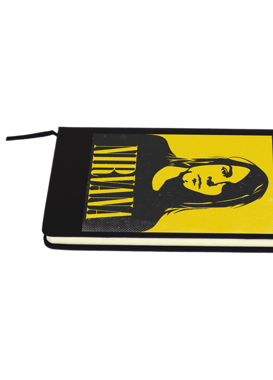 Блокнот А5 Курт Кобейн Нірвана (Kurt Cobain Nirvana) Чорний (92228-2970-BK) MobiPrint (257322158)