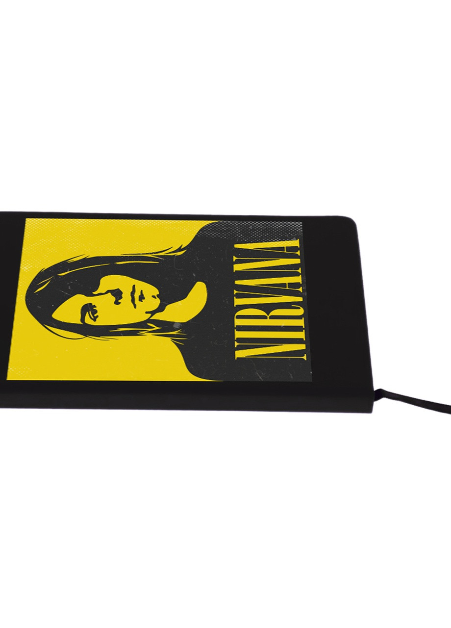 Блокнот А5 Курт Кобейн Нірвана (Kurt Cobain Nirvana) Чорний (92228-2970-BK) MobiPrint (257322158)