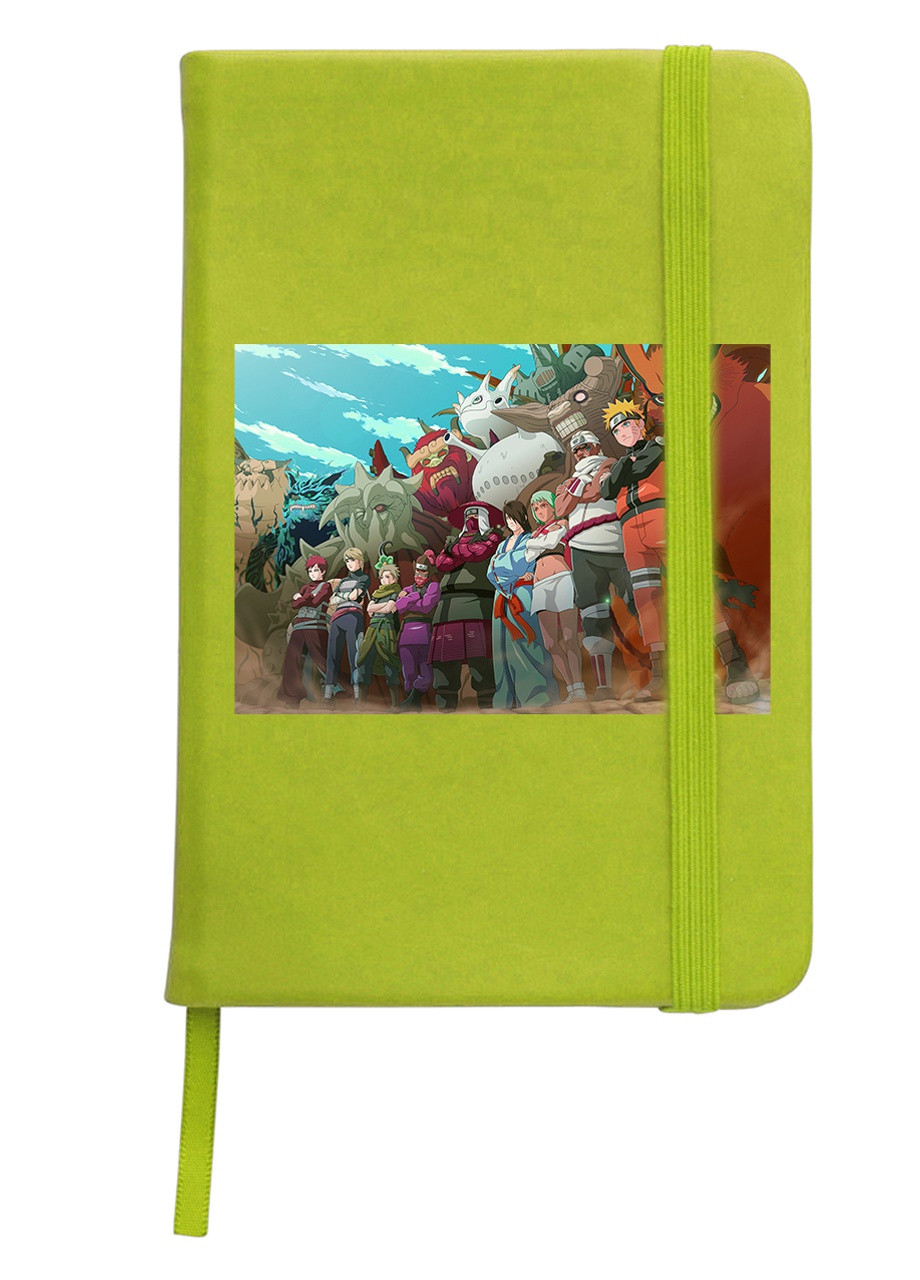 Блокнот А5 Наруто (Naruto) Салатовий (92228-3104-LM) MobiPrint (257322695)