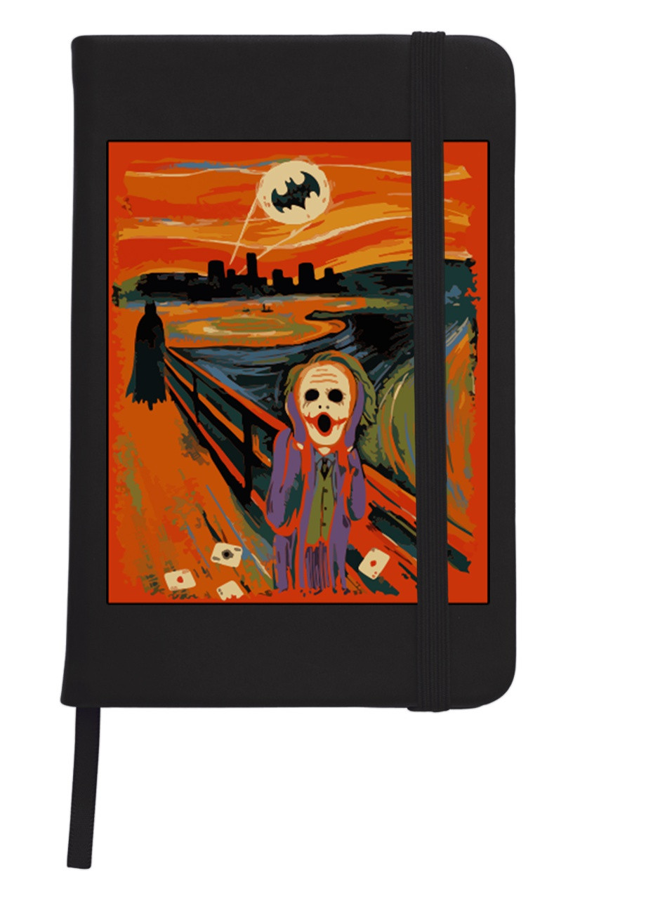 Блокнот А5 Вінсент Ван Гог Крик Едварда Мунка (Vincent van Gogh) Чорний (92228-2966-BK) MobiPrint (257322005)