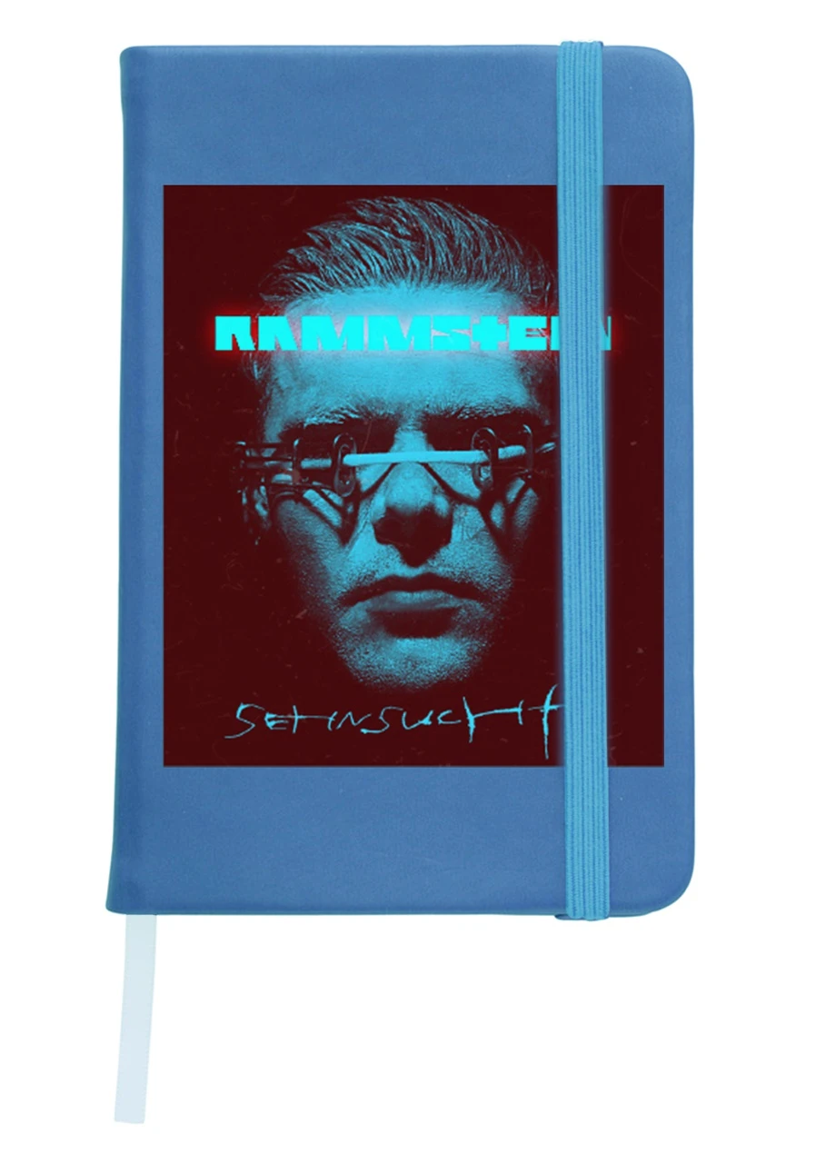 Блокнот А5 Рамштайн (Rammstein) Светло-голубой (92228-2975-SK) MobiPrint (257324336)