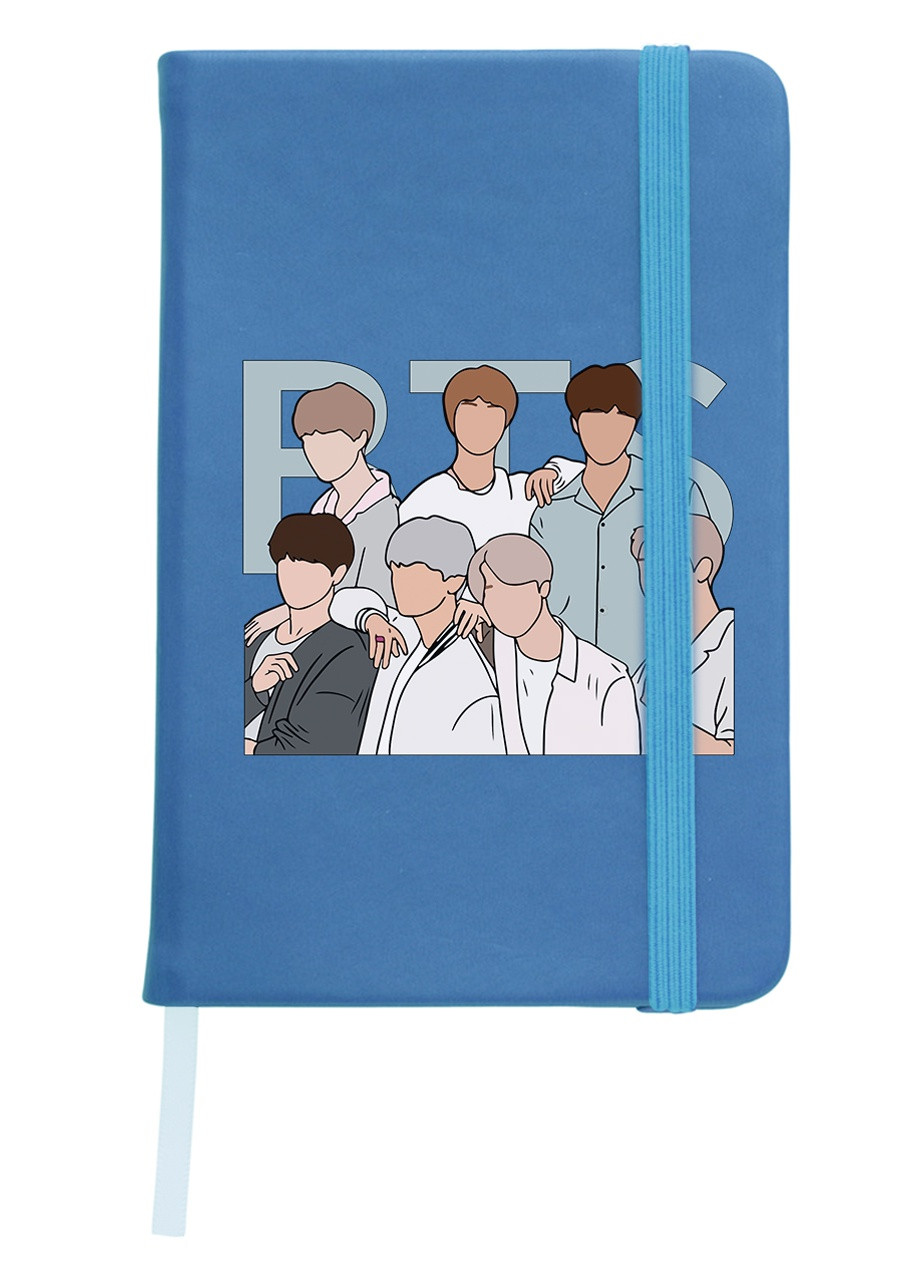 Блокнот А5 БТС (BTS) Світло-блакитний (92228-3272-SK) MobiPrint (257323413)
