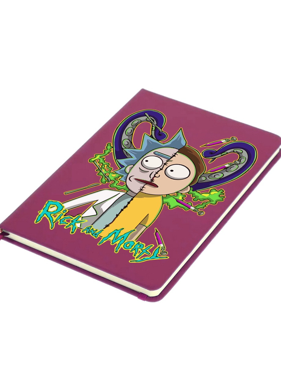 Блокнот А5 Рик Санчез Рик и Морти (Rick Sanchez Rick and Morty) Малиновый (92228-2935-FU) MobiPrint (257325786)