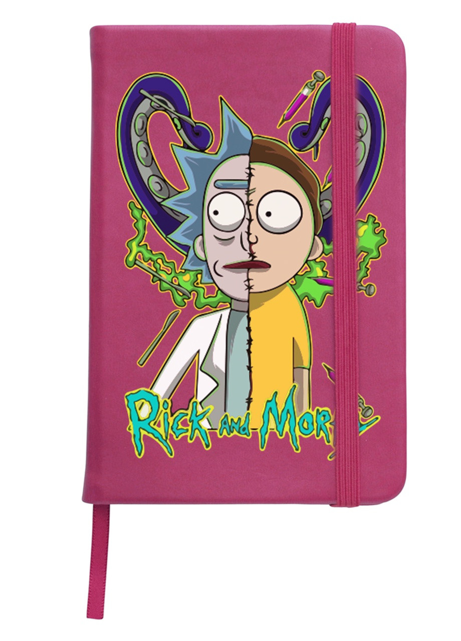 Блокнот А5 Рик Санчез Рик и Морти (Rick Sanchez Rick and Morty) Малиновый (92228-2935-FU) MobiPrint (257325786)
