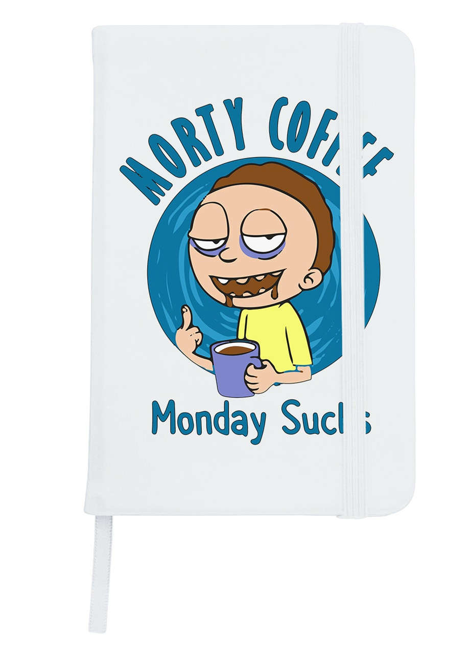 Блокнот А5 Рик и Морти (Rick and Morty) Белый (92228-3442-WT) MobiPrint (257325446)