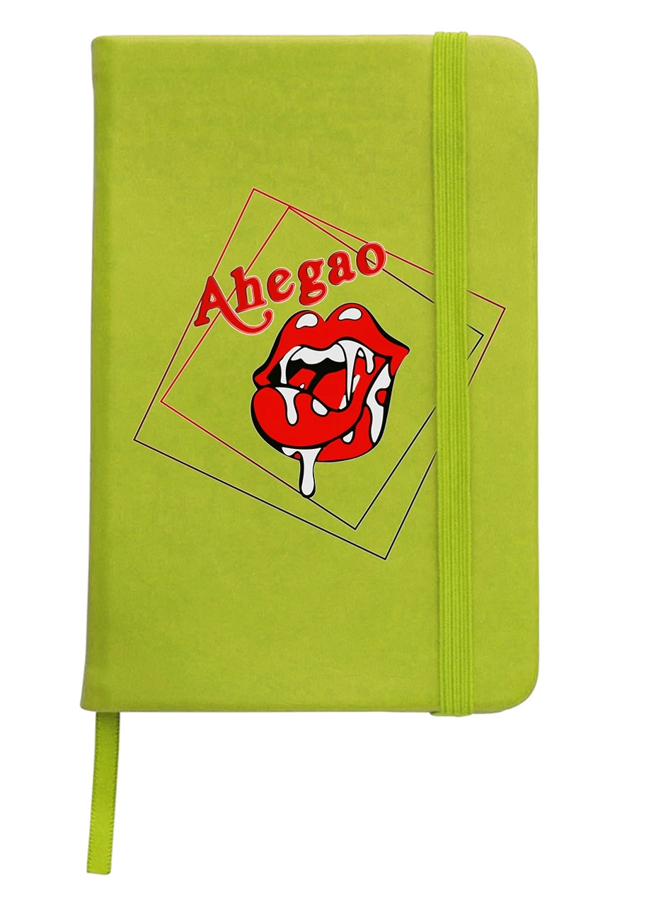 Блокнот А5 Ахегао губи-лого(Ahegao girl) Салатовий (92228-3503-LM) MobiPrint (257326237)