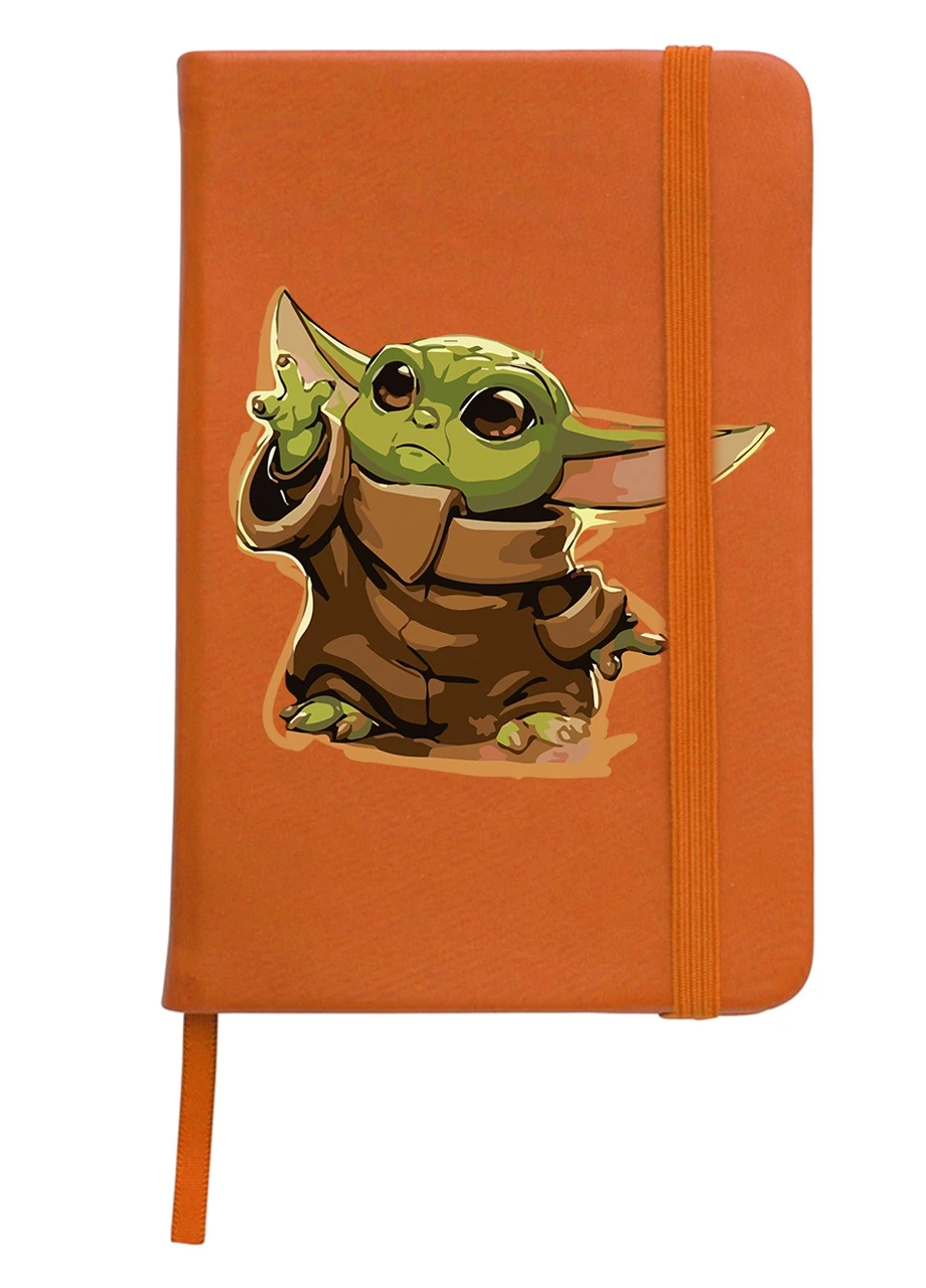 Блокнот А5 Грогу Йода(Grogu Baby Yoda) Помаранчевий (92228-3520-OG) MobiPrint (257328934)