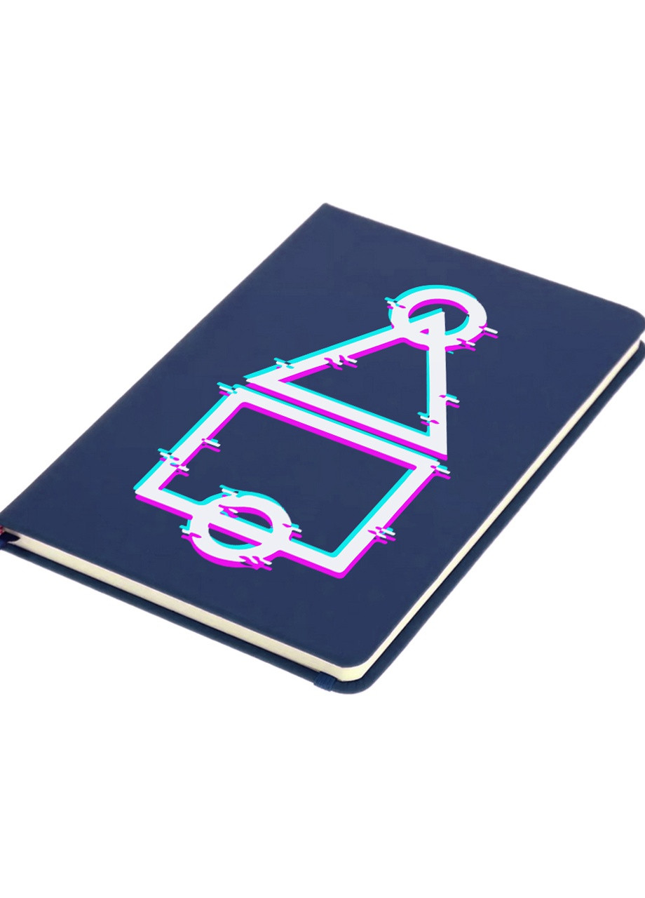 Блокнот А5 Игровое поле Игра в кальмара (Squid Game) Темно-синий (92228-3450-NB) MobiPrint (257327886)