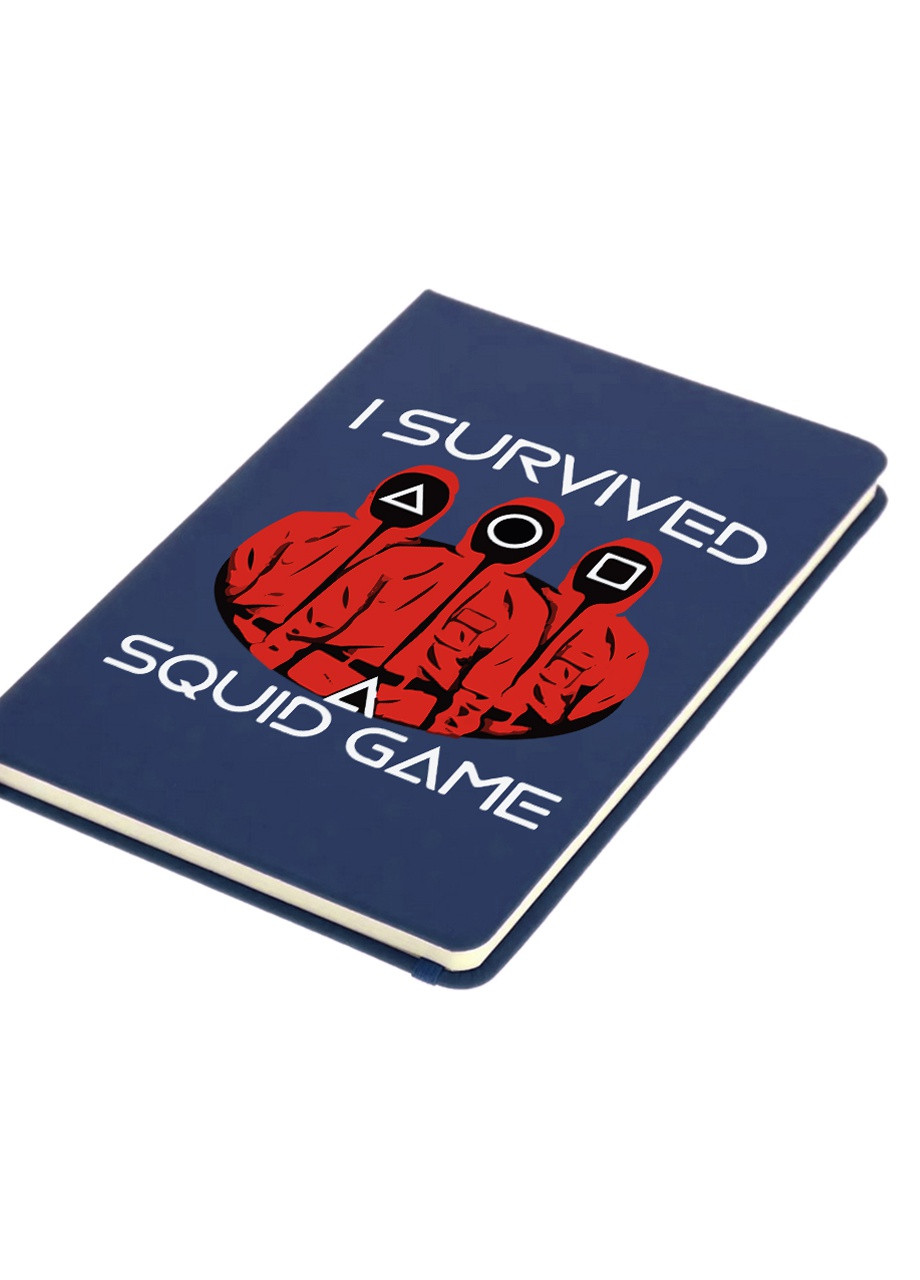Блокнот А5 Солдати Гра в кальмара (Squid Game) Темно-синій (92228-3384-NB) MobiPrint (257326624)