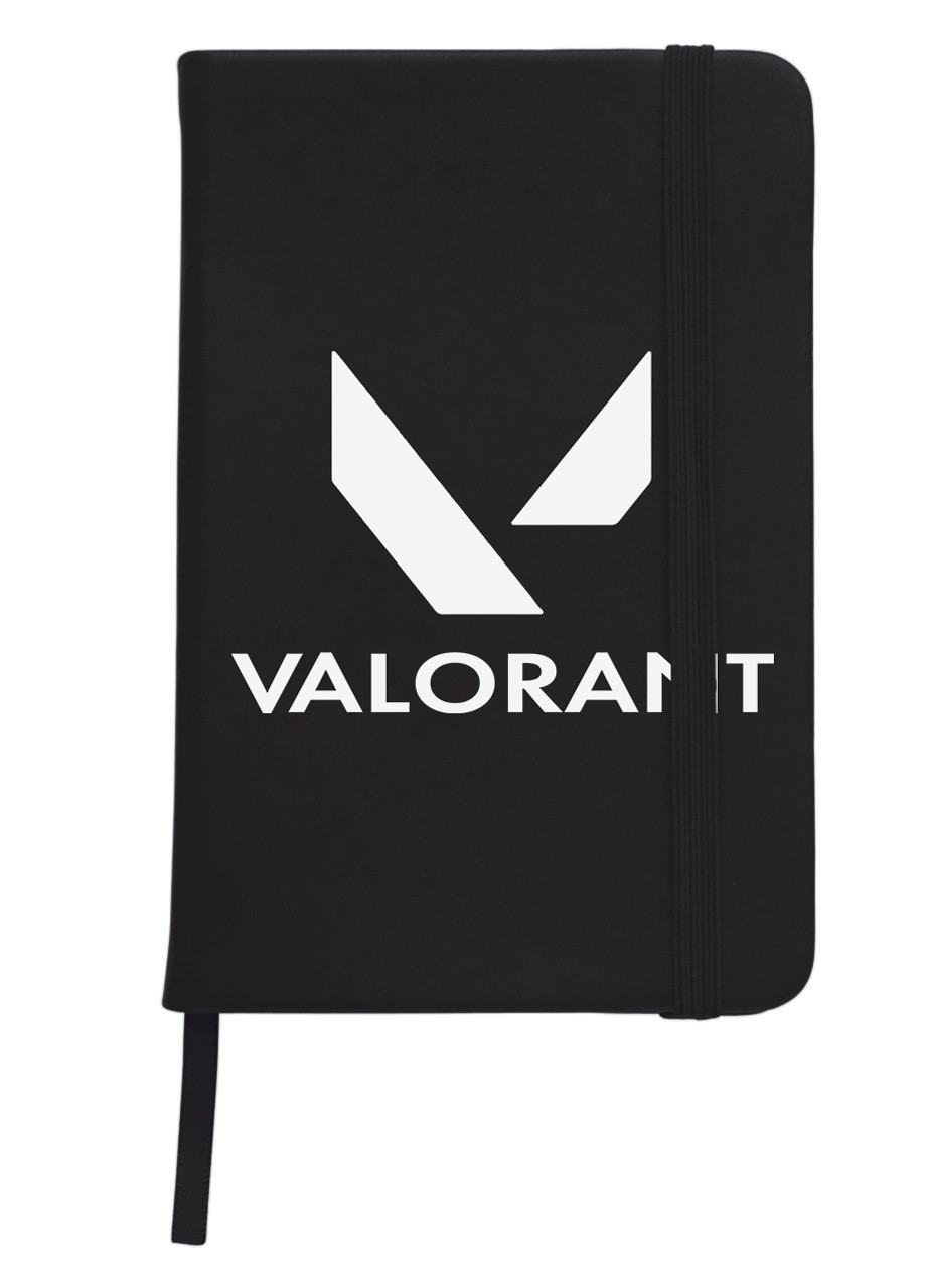 Блокнот А5 Валорант лого(Valorant logo) Чорний (92228-3539-BK) MobiPrint (257324074)