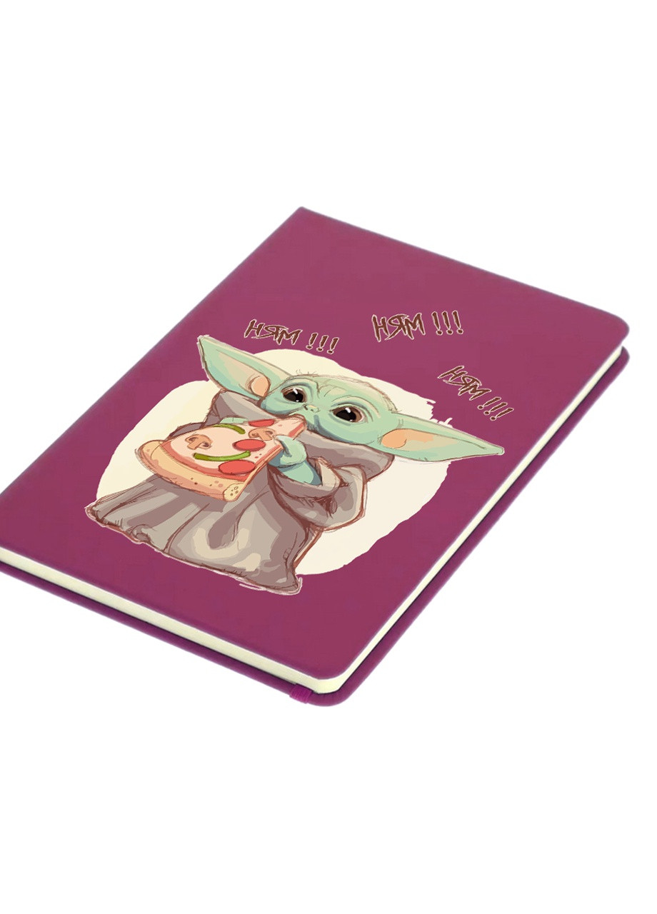 Блокнот А5 Грогу піца(Grogu Baby Yoda) Малиновий (92228-3519-FU) MobiPrint (257325145)