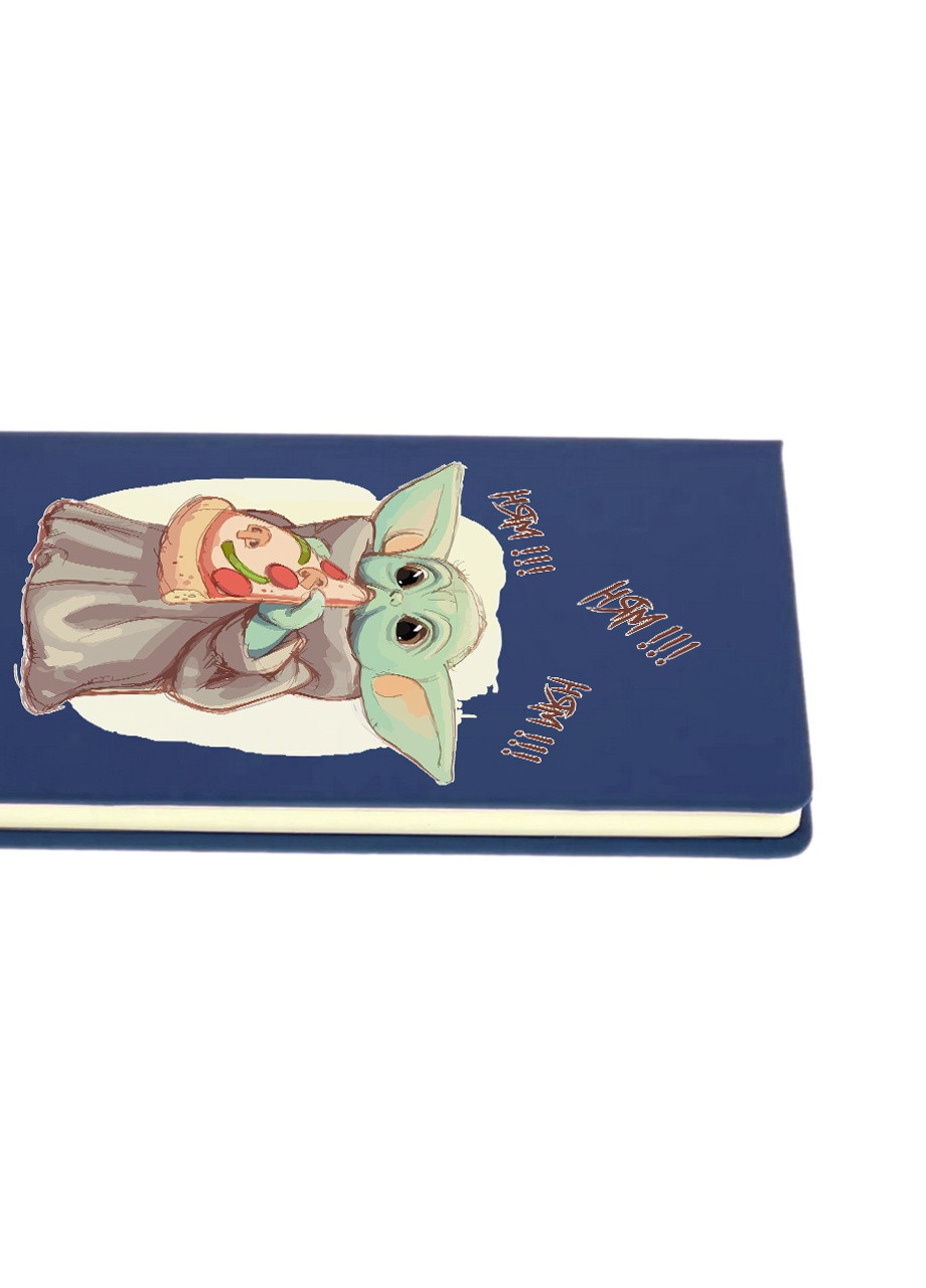 Блокнот А5 Грогу пицца(Grogu Baby Yoda) Темно-синий (92228-3519-NB) MobiPrint (257323178)