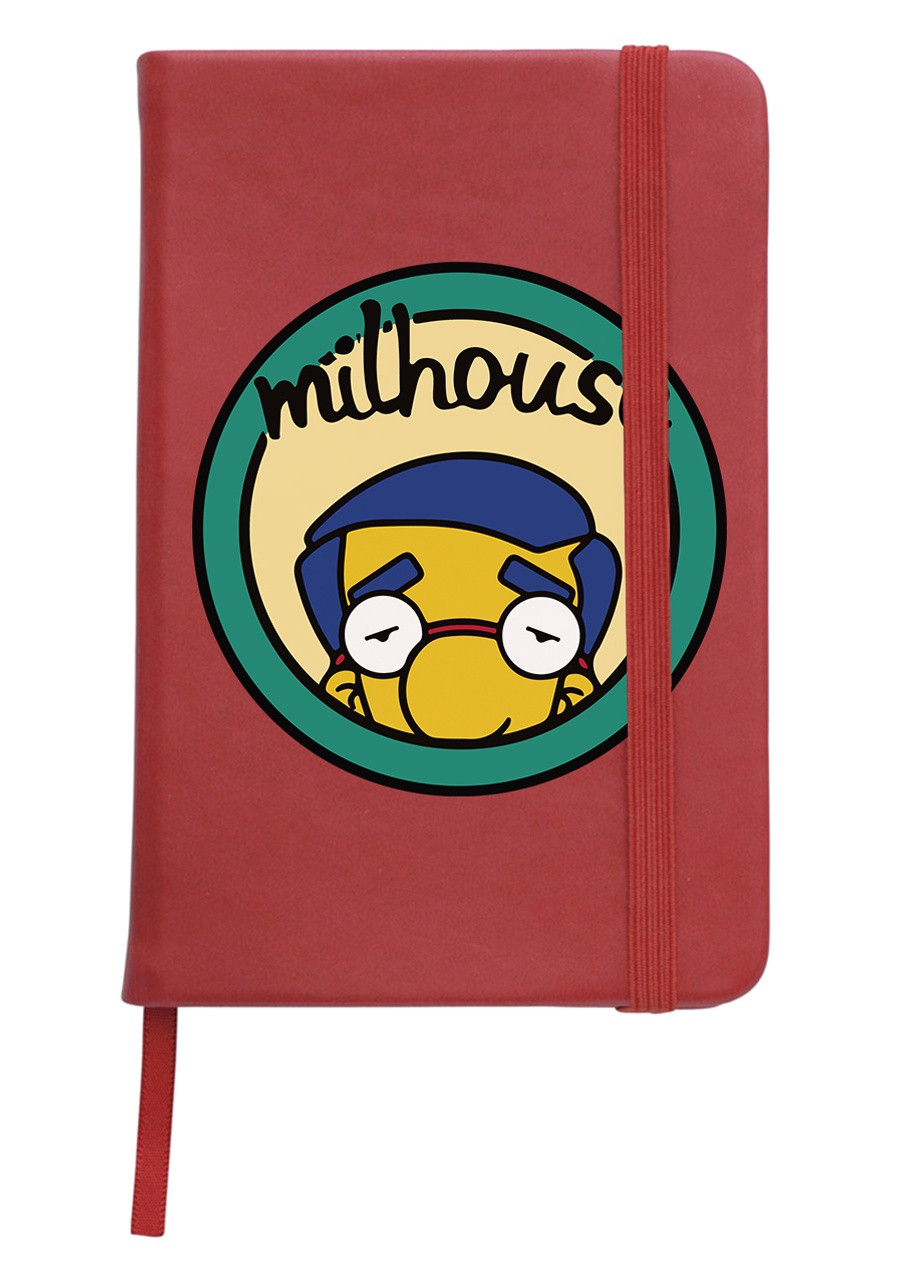 Блокнот А5 Мілхаус Ван Хутен Сімпсони (Milhouse The Simpsons) Червоний (92228-3464-RD) MobiPrint (257327100)