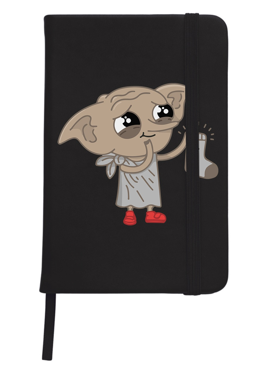 Блокнот А5 Доббі Гаррі Поттер (Dobby Harry Potter) Чорний (92228-3430-BK) MobiPrint (257325337)