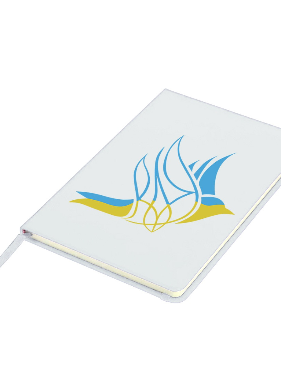 Блокнот А5 Украинская птичка Белый (92228-3743-WT) MobiPrint (257328348)