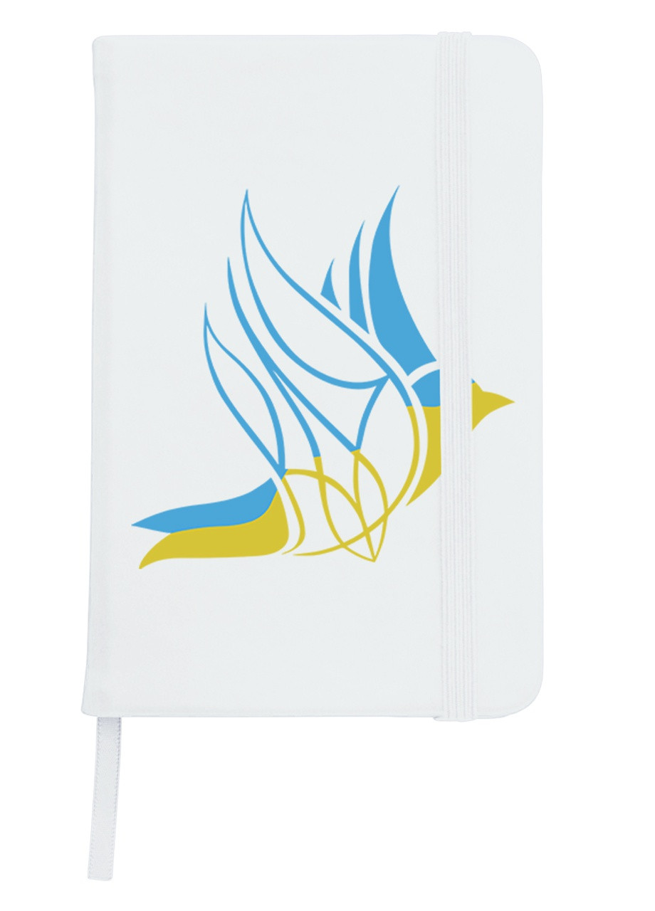 Блокнот А5 Украинская птичка Белый (92228-3743-WT) MobiPrint (257328348)
